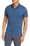 Robert Barakett Casey Johnny Collar Polo In Night Teal