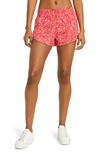 Zella Altitude Running Shorts In Pink Lemonade Splash Camo