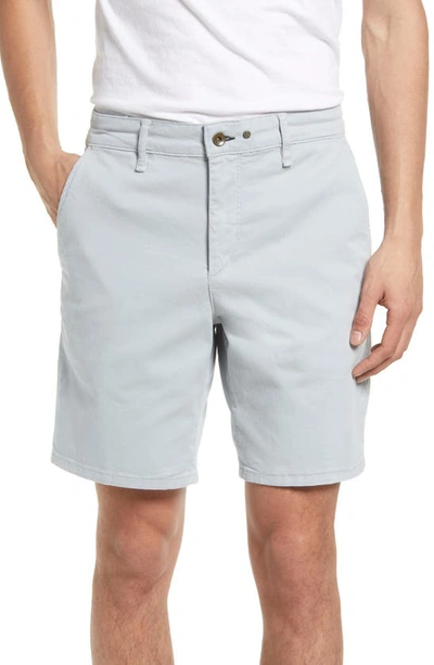 Rag & Bone Perry Cotton-blend Twill Shorts In Blue Fog