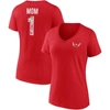 Fanatics Branded Red Washington Capitals Team Mother's Day V-neck T-shirt In Red