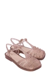 Melissa Aranha Quadrada Ii Water Resistant Sandal In Pink