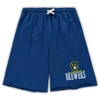 PROFILE ROYAL MILWAUKEE BREWERS BIG & TALL FRENCH TERRY SHORTS