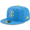 New Era Men's  Light Blue Boston Red Sox City Connect 59fifty Fitted Hat In Light Blue