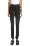 Givenchy 4g Zip Detail Slim Fit Jeans In 001-black
