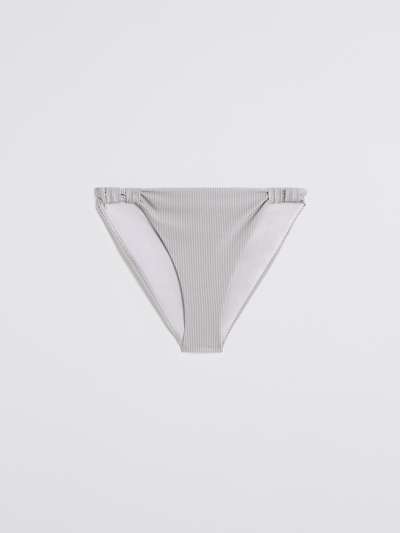 Filippa K Printed High Brief In Beige Stripe Print