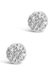 Sterling Forever Sterling Silver Cz Northern Star Stud Earrings In Silver