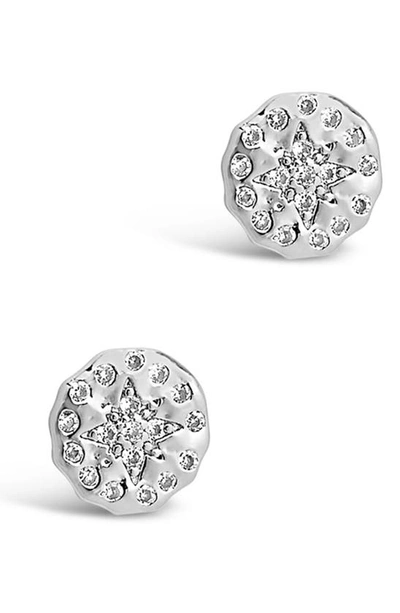 Sterling Forever Sterling Silver Cz Northern Star Stud Earrings