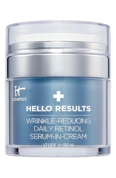 It Cosmetics Hello Results Wrinkle-reducing Daily Retinol Serum-in-cream 1.7 oz/ 50 ml