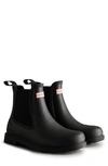 Hunter Commando Waterproof Chelsea Boot In Black