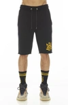 Cult Of Individuality French Terry Drawstring Shorts In Black