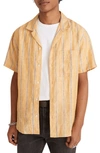 Madewell Easy Linen Short Sleeve Shirt In Cumin