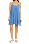 Elan Cover-up Slip Dress In Dusty Blue