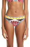 La Doublej Graphic-print Bikini Bottoms In Solar Place