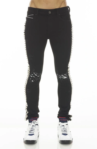 Cult Of Individuality Punk Studded Super Skinny Jeans