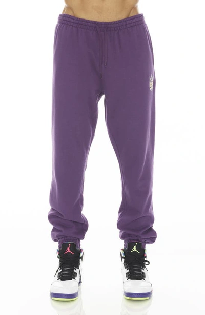 Cult Of Individuality Core Slim Sweatpants In Purple