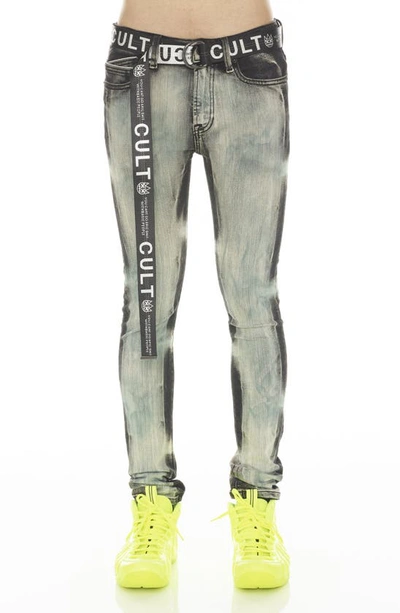 Cult Of Individuality Punk Super Stretch Skinny Jeans In Grey