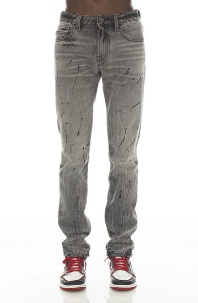 Cult Of Individuality Rocker Splatter Paint Slim Jeans In Public