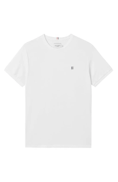 Les Deux Cotton Piqué Crewneck T-shirt In White
