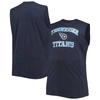 PROFILE NAVY TENNESSEE TITANS BIG & TALL MUSCLE TANK TOP