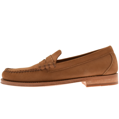 Gh Bass Weejun Heritage Suede Loafers Brown