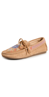 Isabel Marant Freen Embroidered Suede Moccasin Loafers In Terracotta