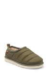 Ugg Logo-patch Padded Slippers In Burnt Olive
