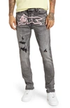 Icecream Flamingo Running Dog Jeans In Ash
