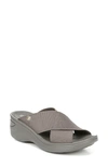 Bzees Desire Womens Criss-cross Slide Wedges In Morel