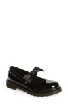 Dr. Martens' Maccy Ii Bow-embellished Leather Shoes 6-8 Years In Black