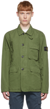 STONE ISLAND KHAKI COTTON JACKET