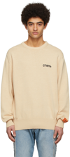 Heron Preston Beige Style Sweater In Beige