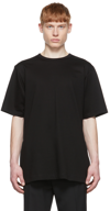 JUUNJ BLACK COTTON T-SHIRT