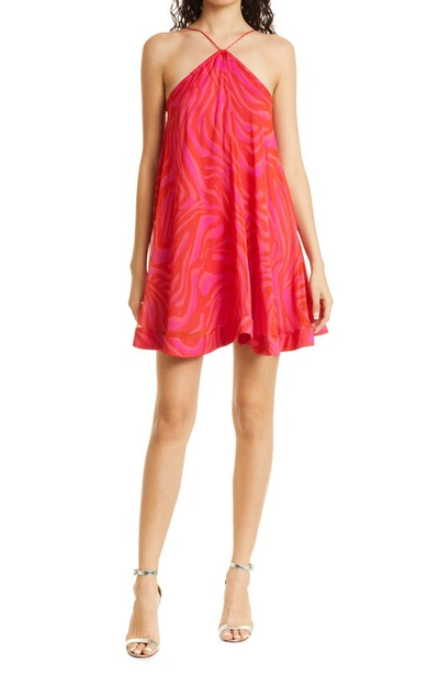 Alexis Corso Flared Mini Dress In Pink