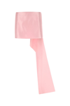 Prada Draped Panel Satin Mini Skirt In Pink