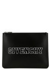 GIVENCHY BLACK LEATHER POUCH BLACK GIVENCHY UOMO TU
