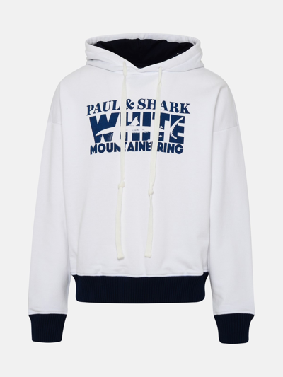 Paul&shark X White Mountaineering White Cotton Mountaineering Sweatshirt