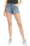 Ksubi Rollin' Out High Waist Denim Shorts In Denim