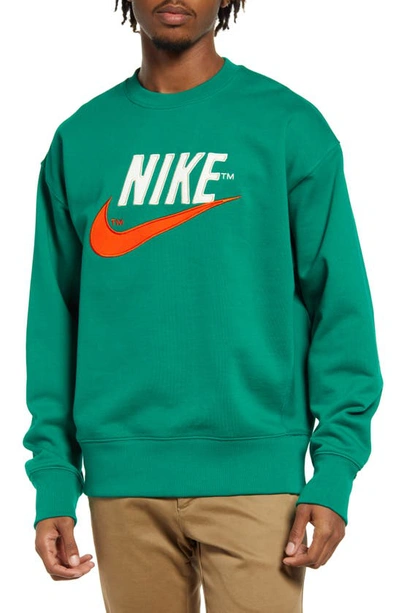 Nike French Terry Crewneck Sweatshirt Green