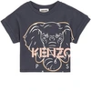KENZO KENZO KIDS GRAY ELEPHANT T-SHIRT,K15481