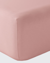 Anne De Solene Vexin 200 Thread-count Queen Fitted Sheet In O De Rose