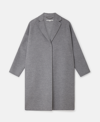 Stella Mccartney Erika Double Breasted Wool Coat In Grey