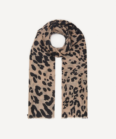 Lily And Lionel Snow Leopard Cashmere Scarf ModeSens