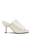 Gia Borghini White Scuba Sandals In Ivory