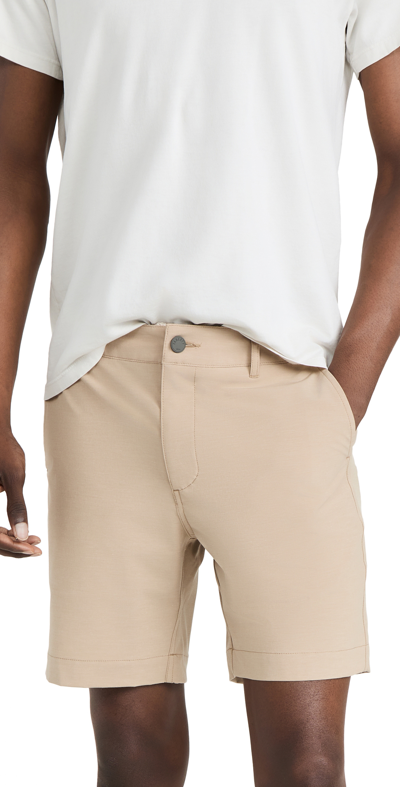 FAHERTY BELT LOOP ALL DAY 7" SHORTS KHAKI