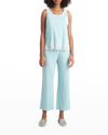 Natori Luxe Shangri-la Tencel™ Sleeveless Pajamas Set In Wbsp