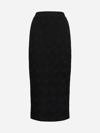 Fendi Pencil Skirt Longuette In Black