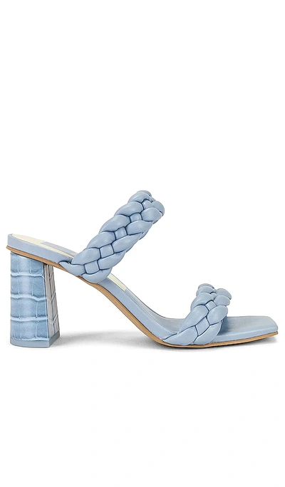 Dolce Vita Paily Braided Heeled Sandal In Sky Blue Stella