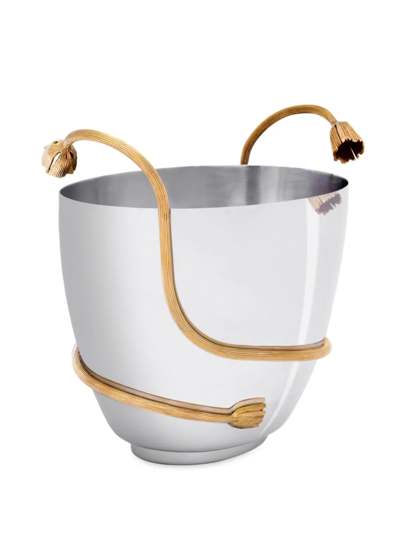 L'objet Deco Leaves Champagne Bucket In Silver