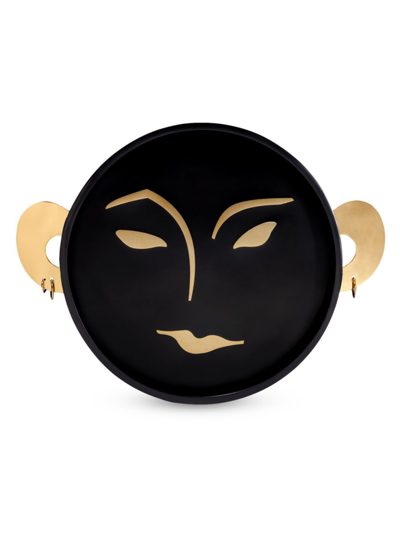 L'objet Kelly Behun Henri Round Tray In Black