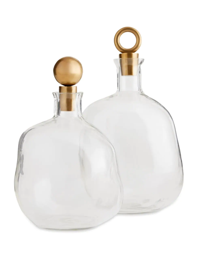 Arteriors Fraunces 2-piece Decanter Set In Clear